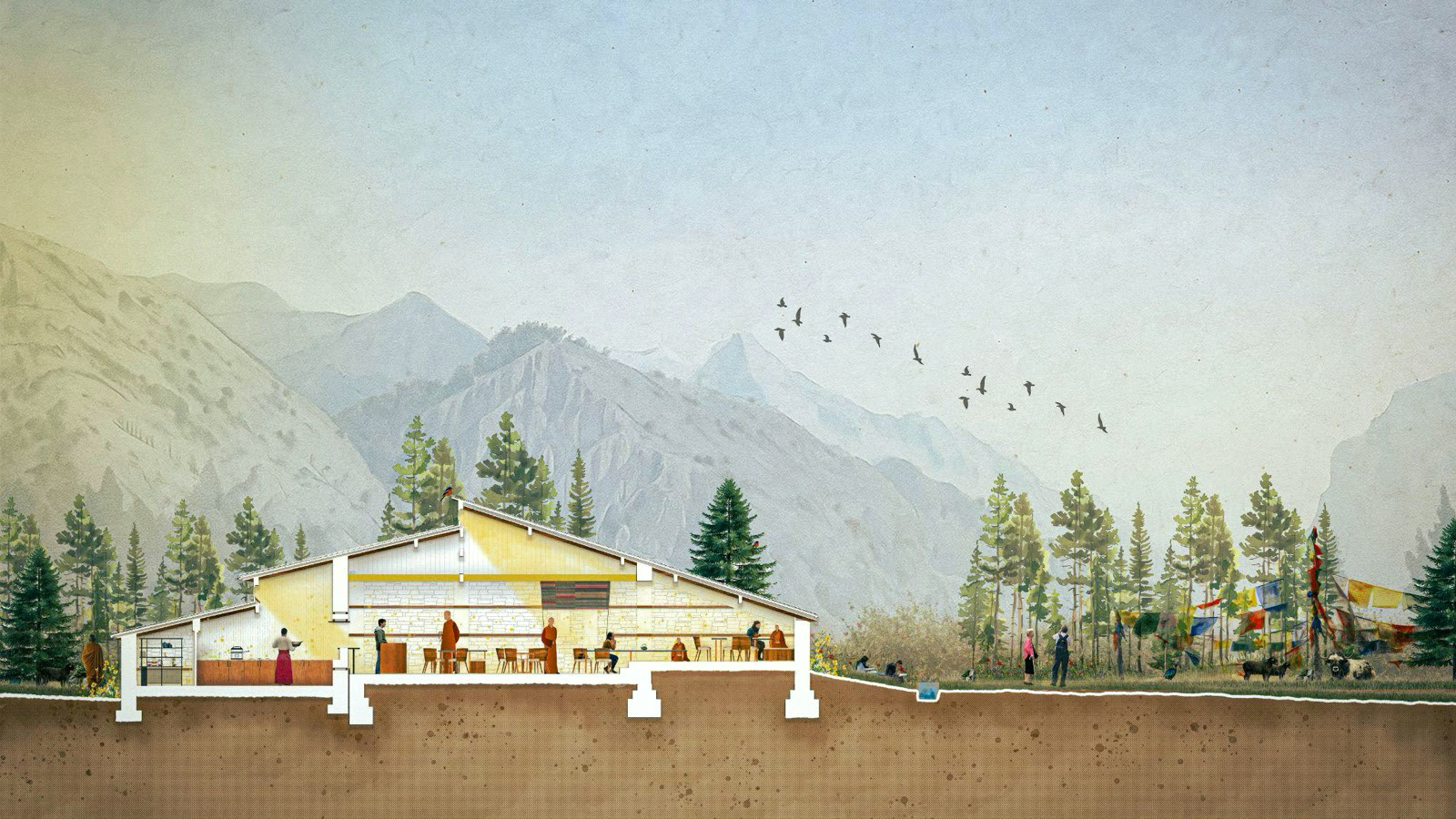 Grand Café 日景渲染圖